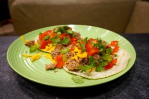 rv recipe turkey taco vegetarian camp cooking camping meal