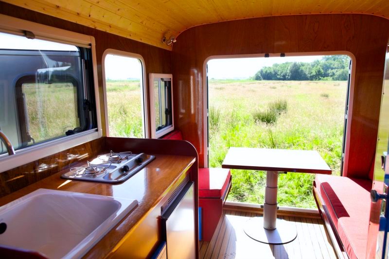yacht rv interior wooden kitchen rv handmade camper van