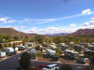 luxe rv park woestijn zion river utah rv resort