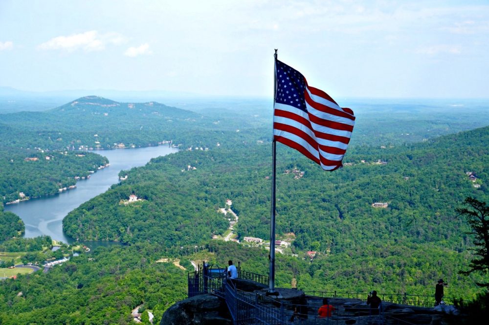 chimney rock north carolina hiking rving