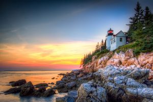 acadia national park bass harbor lighthouse bar harbor maine rv vacation