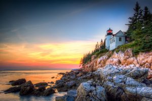 acadia national park maine rv camping bar harbor lighthouse