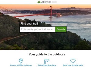 alltrails hiking app phone apps for rvers