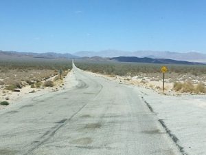 desert road narrow rv driving
