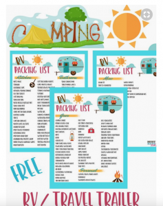 Packing checklist rv tips tricks pinterest ideas rving