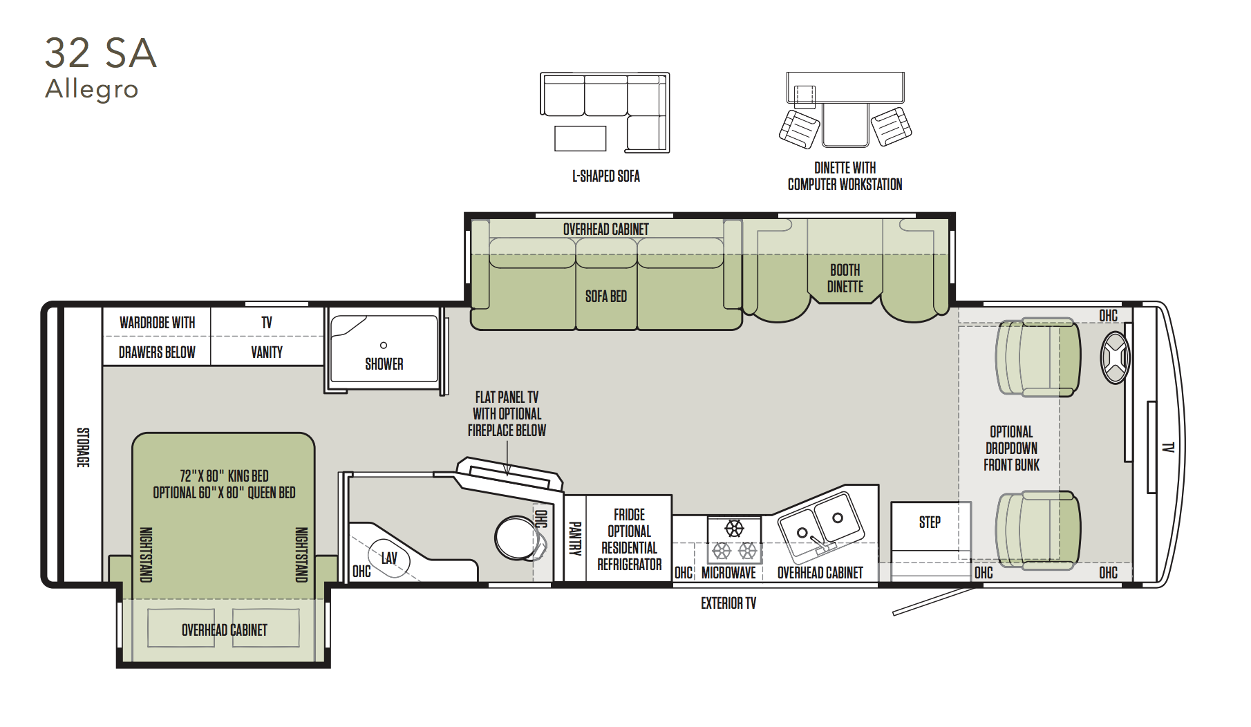 tiffin allegro rv floor plan buying a tiffin what you need to know