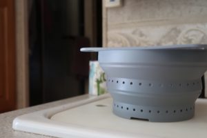 collapsable colander strainer rv storage solutions