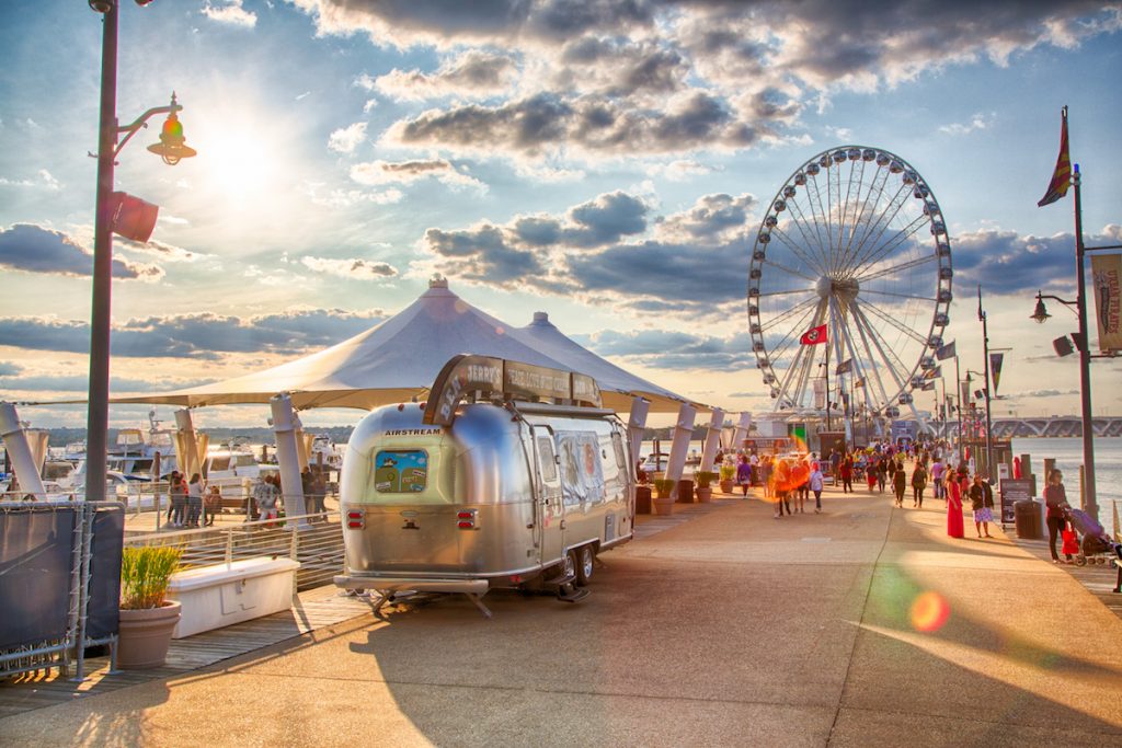 national harbor maryland airstream washington dc things to do potomac river